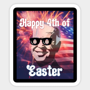 4th of July Biden Happy 4th of July Sticker